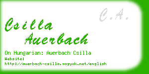 csilla auerbach business card